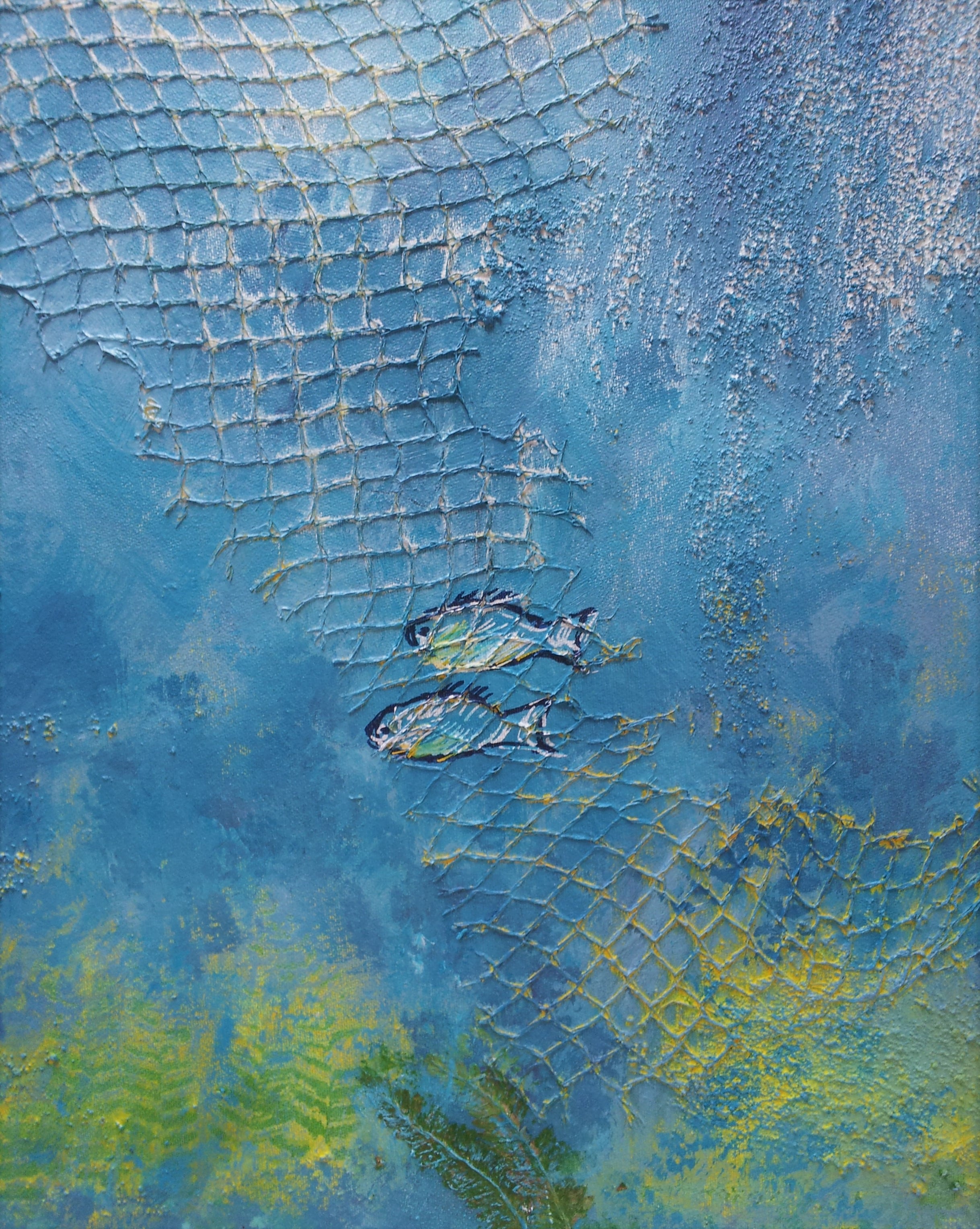 Im Netz Ausschnitt - 50x70cm